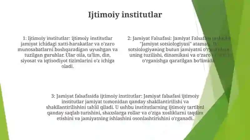 Jamiyat Falsafasi 3