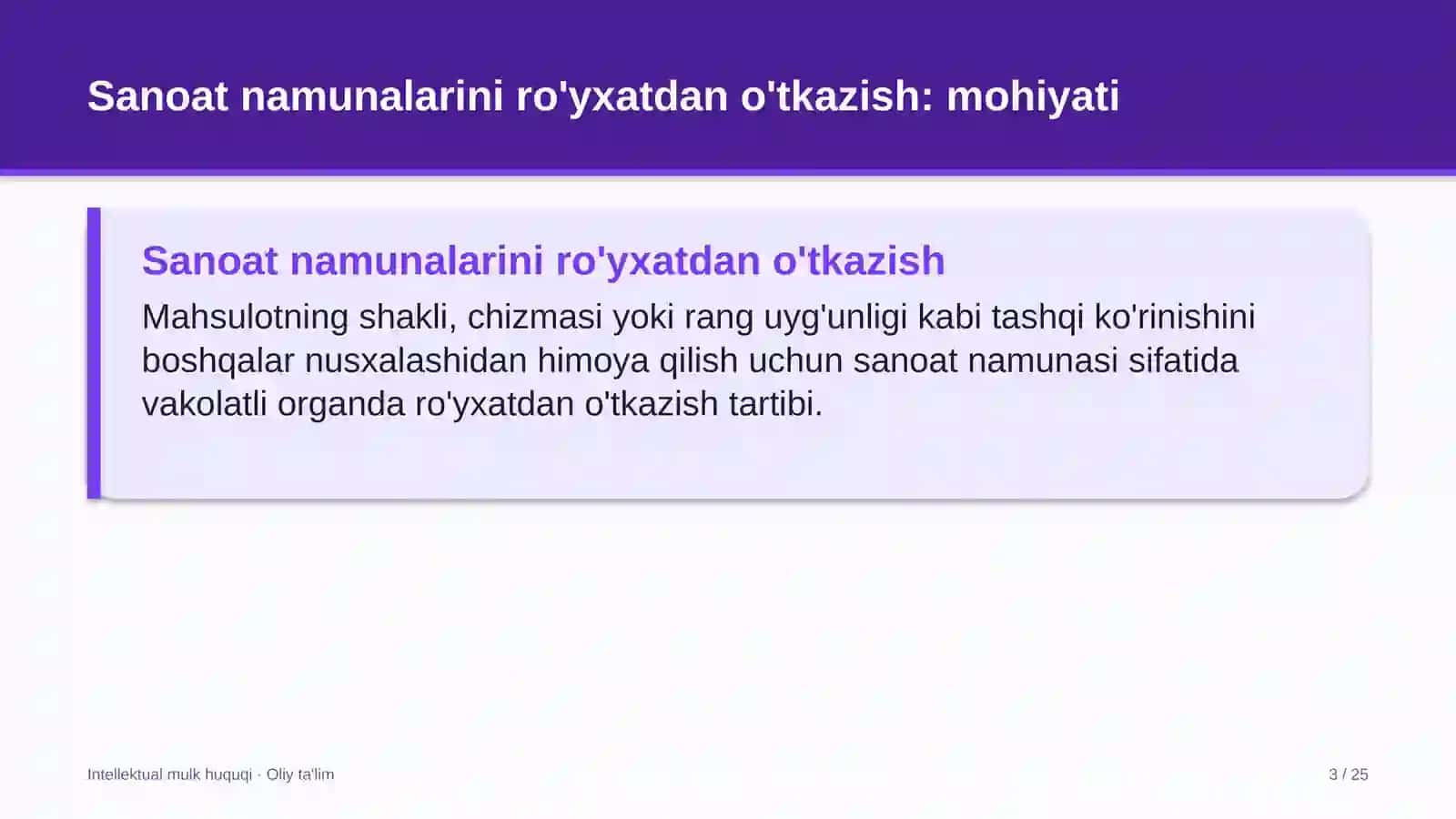 to'lov tizimlarida sanoat namunalarini ro'yxatdan o'tkazish 2294 3