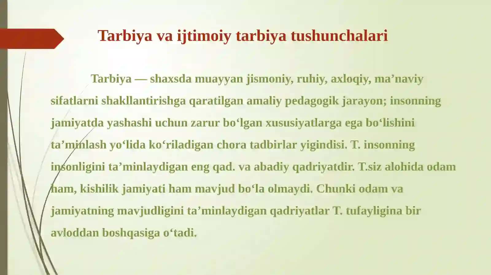 Tarbiya va ijtimoiy tarbiya 3