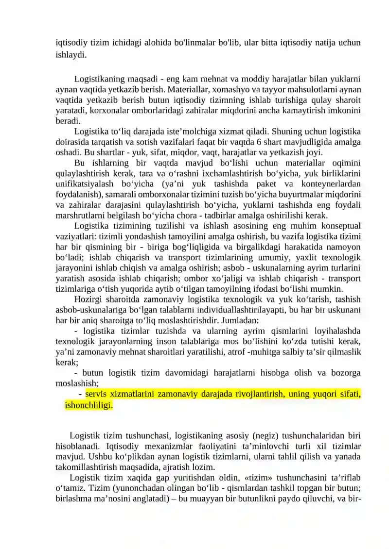 Logistika tizimi 3