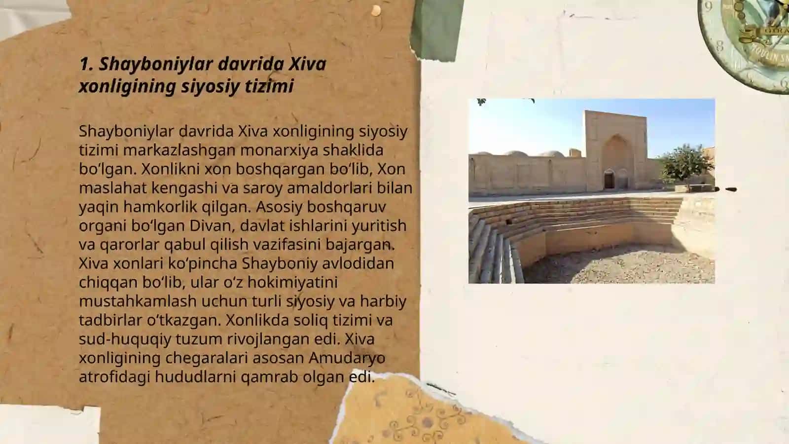 Xiva xonligida shayboniylar boshqaruvi 3