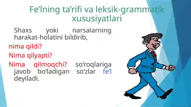 Fe’l so‘z turkumini o‘rganish 3