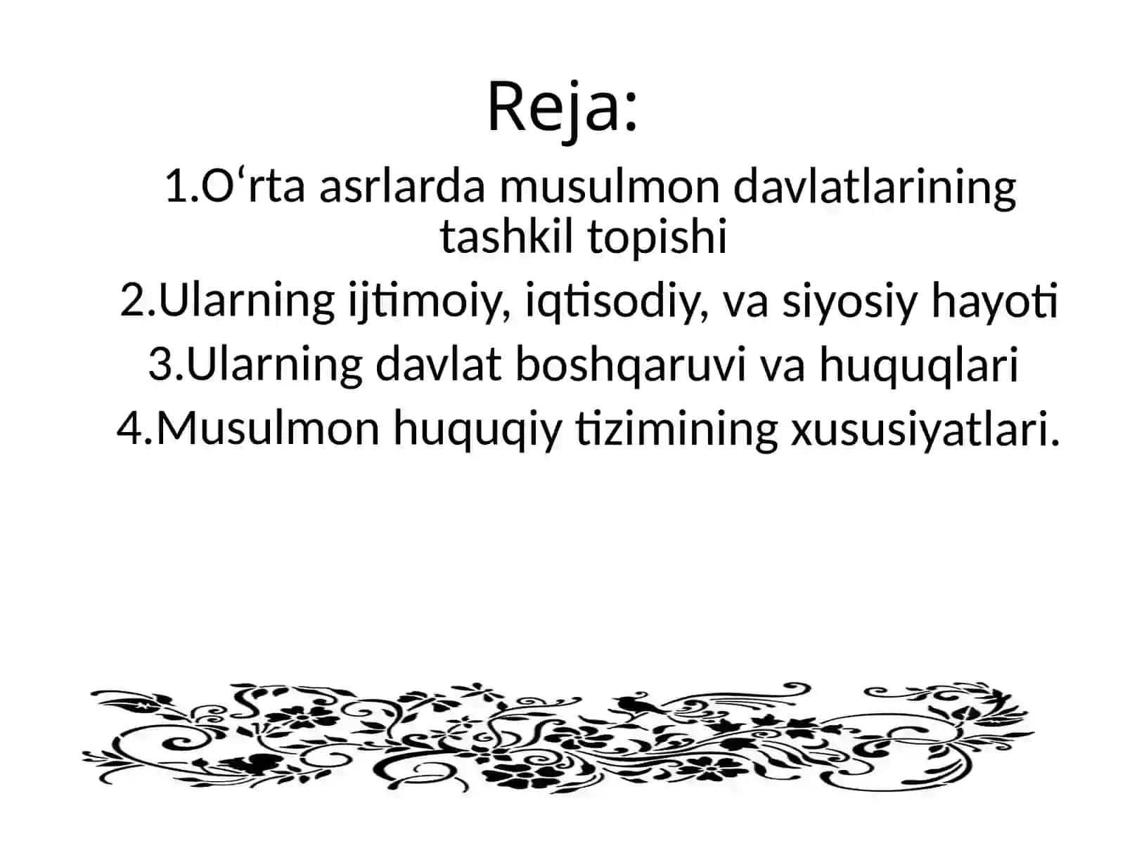 O‘rtaasrlardagi musulmon xalqi 3