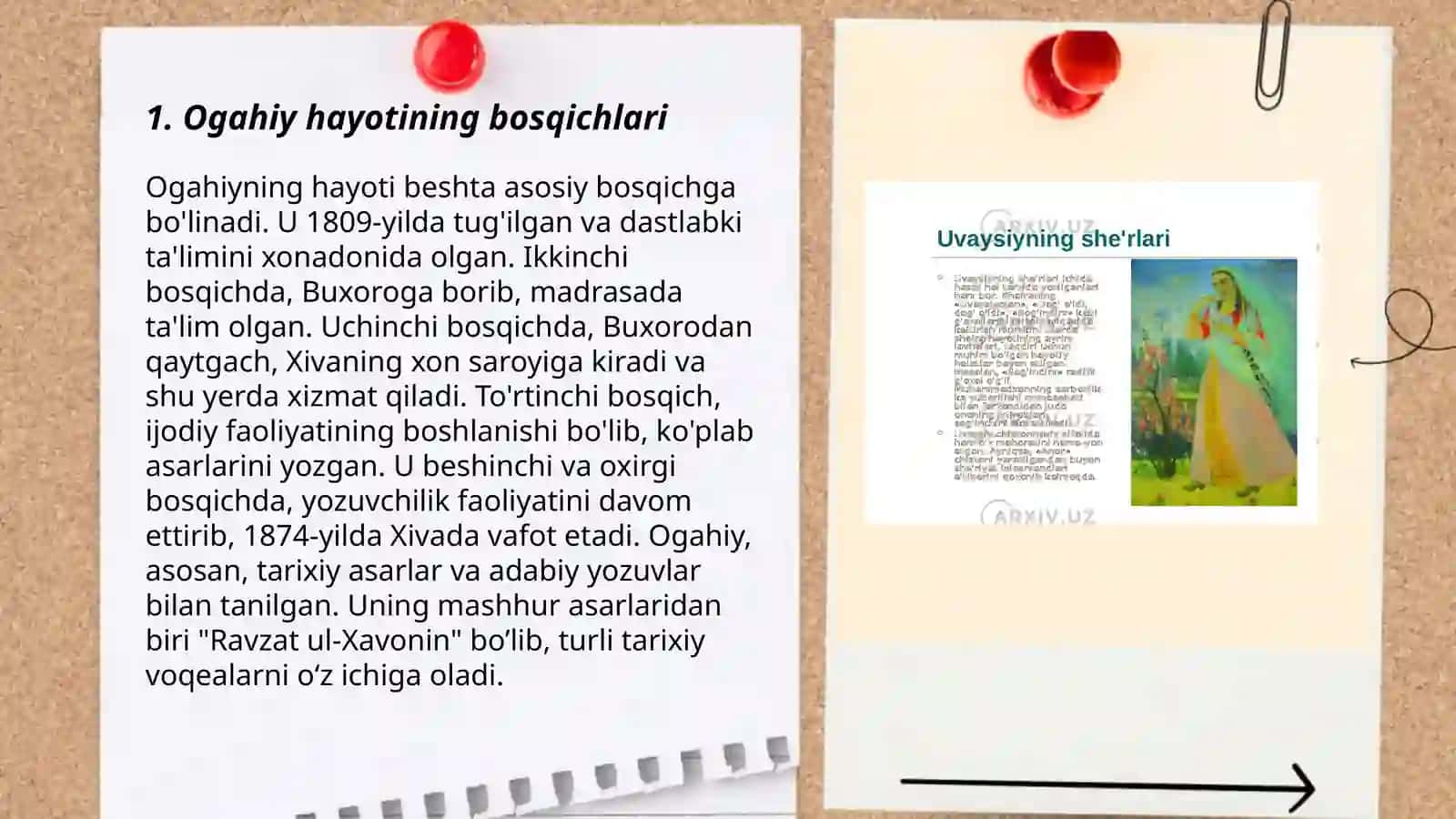 Ogahiy hayoti va ijodi merosi 3