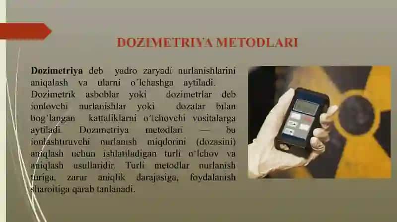 Dozimetriya metodlari 3