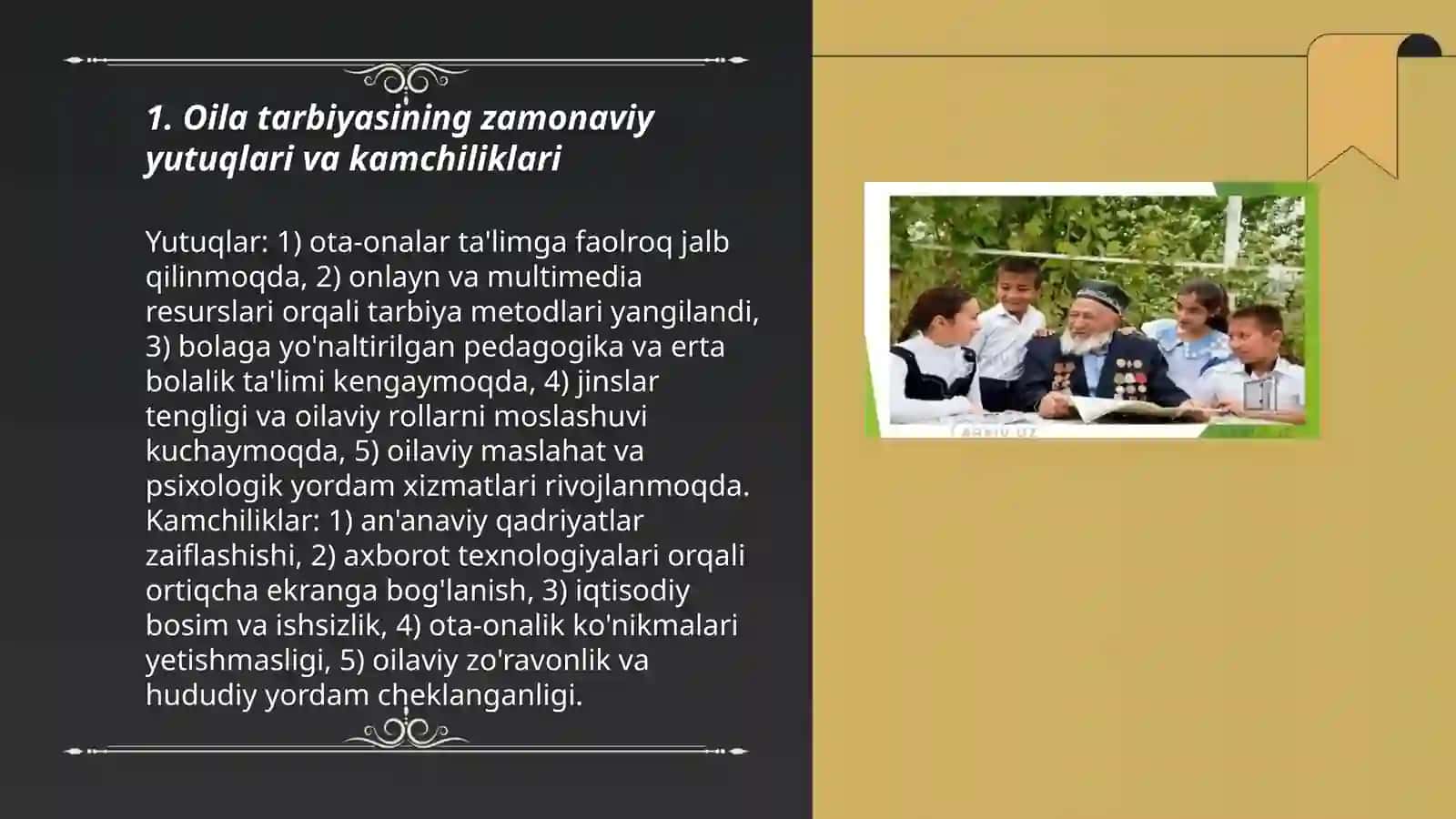 Oila Tarbiyasining Zamonaviy Yutuqlari va Kamchiliklari 3