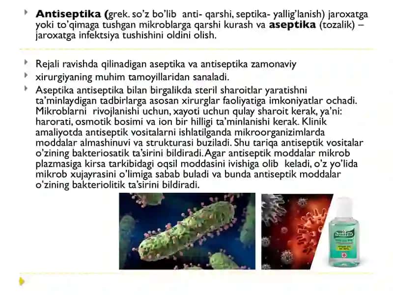 Zamonaviy fizikantiseptika usullari 3