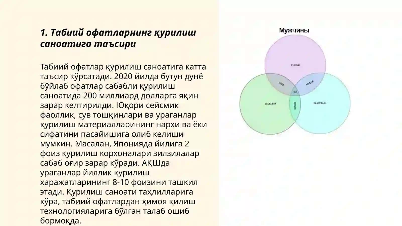 Табиий Офатларнинг Қурилиш Саноатига Таъсири 3