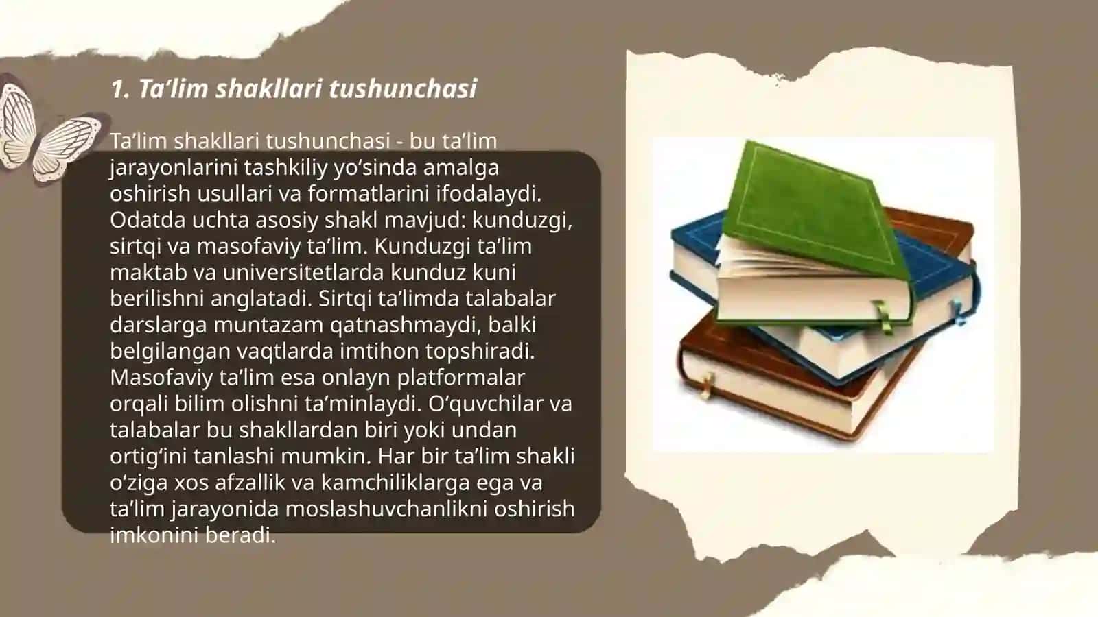 Taʼlimni tashkil etish shakllari va turlari 3