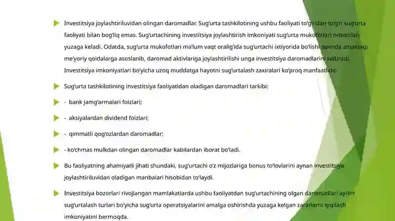 Sug‘urta kompaniyasining moliyaviy asoslari 3