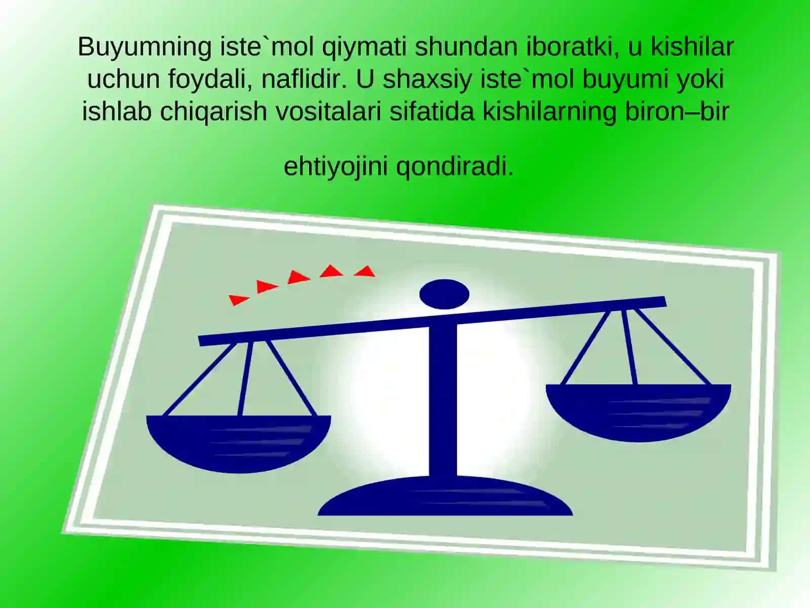Tovar va uning xususiyatlari 3