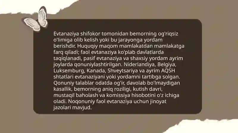 Evtanaziya muammolari 3
