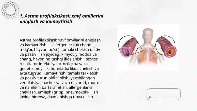 Astma kasalliklari profilaktikasi 3