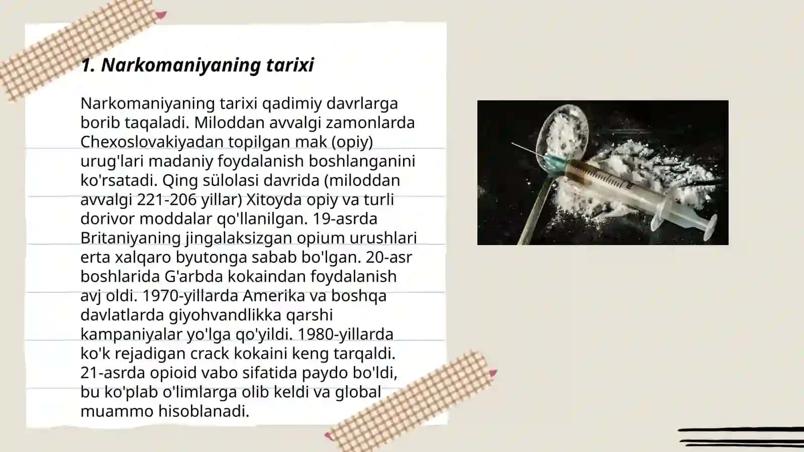 Narkomaniya va uning asoratlari 3