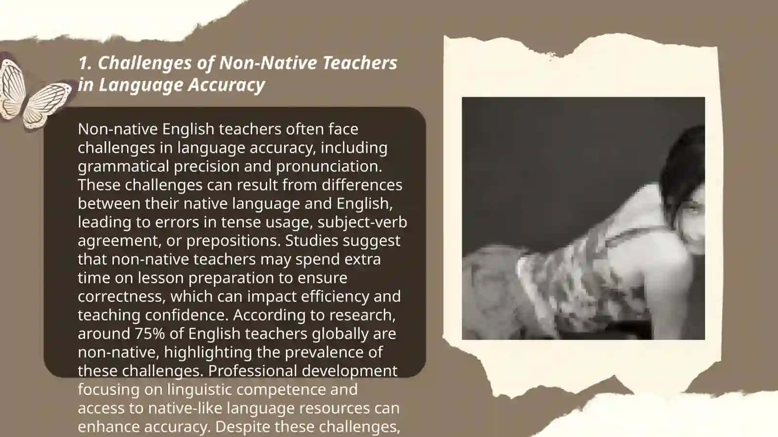When the teacher is not a native speaker" persentation 3