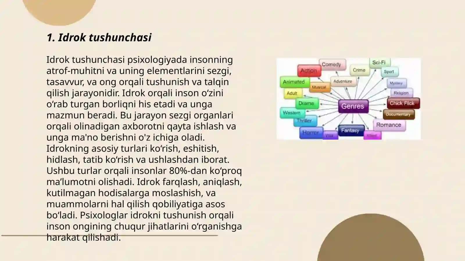 Idrok xususiyatlari va turlari 3