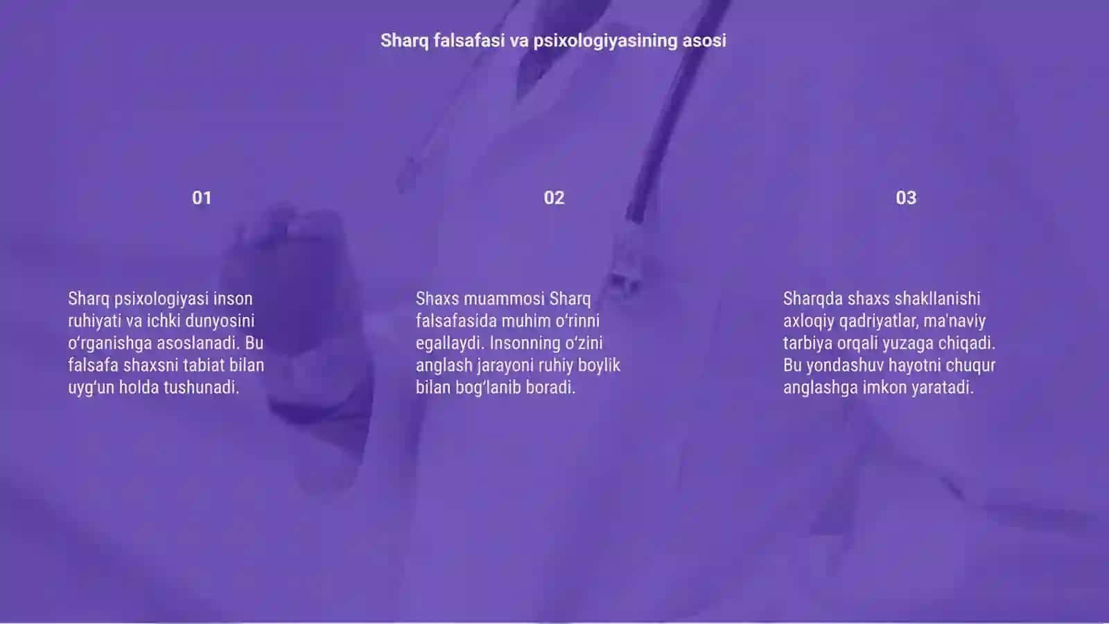 Sharq psixalogiyasida shaxs muammosi 3
