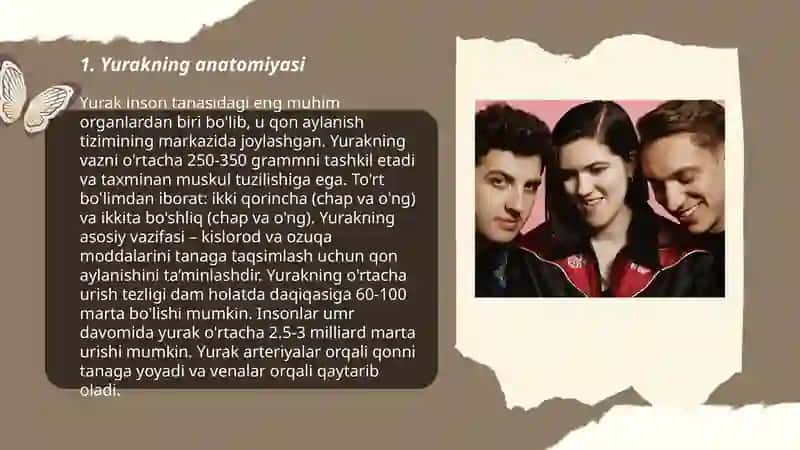 Yurak mavzusida slayd 3