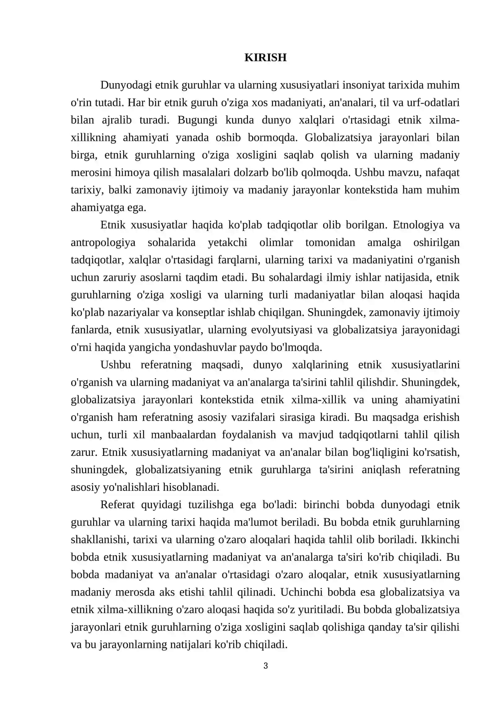Дунё халиқларининг этник хусусиятлари 3