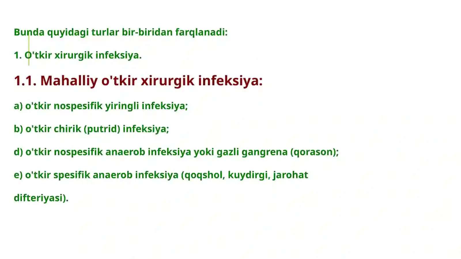 Yumshoq to'qimalar xirurgik infeksiyasi 3
