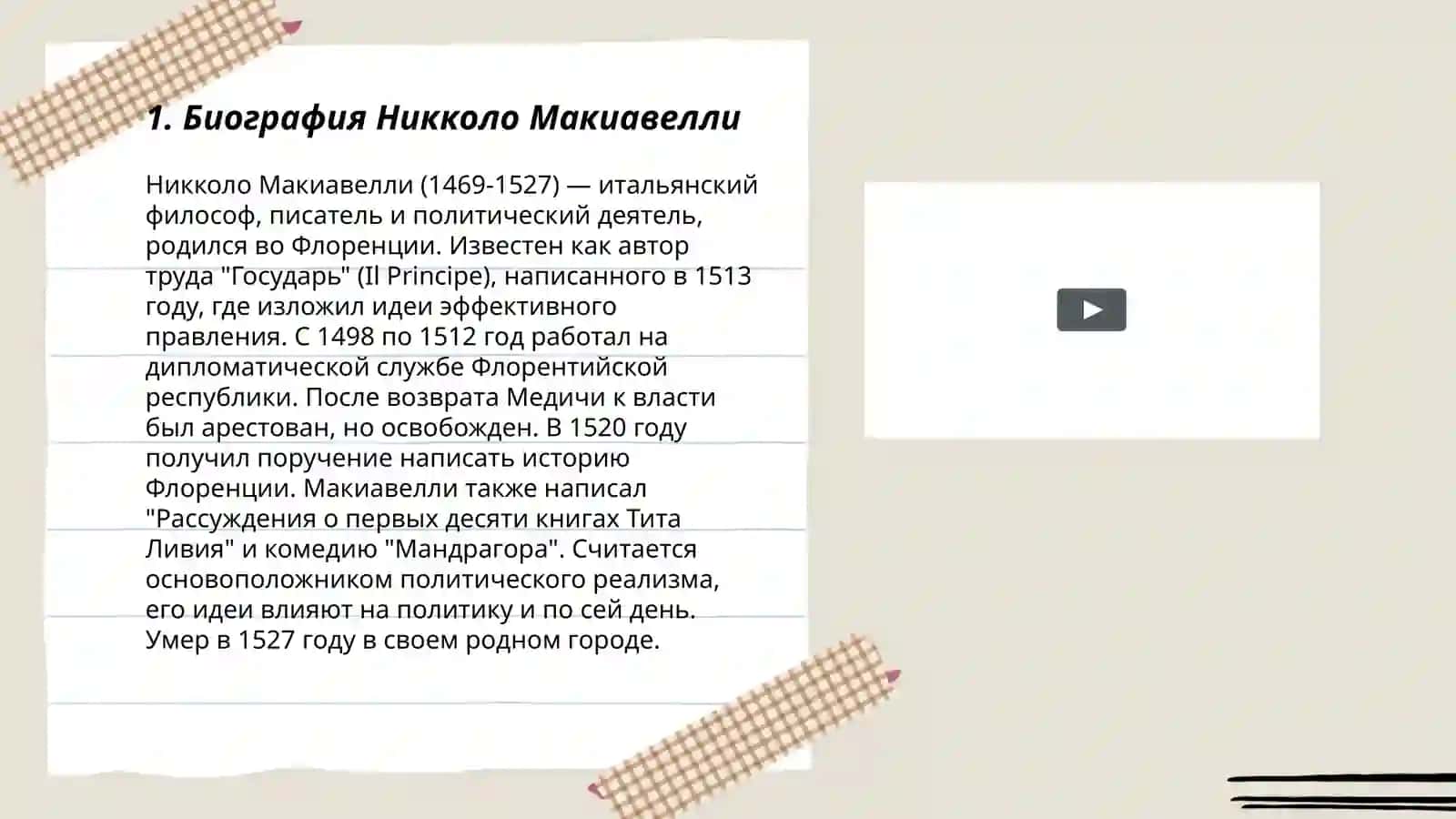 Макиавелли "Государь" 3