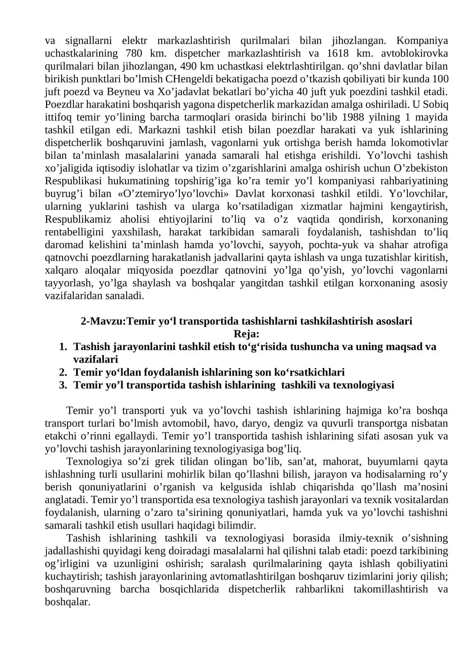 Temir yo‘l transportining tushunchalari 3
