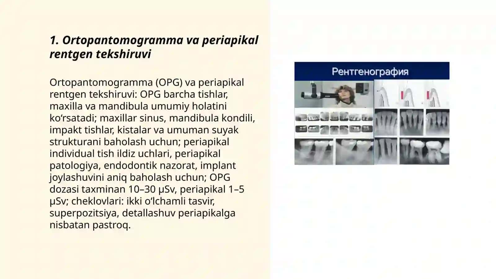 Ortopedik stomatologiyada bemorlarni qoʻshimcha tekshirish usullari 3