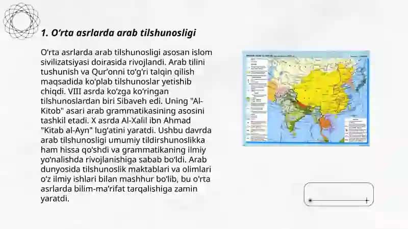 Oʻrta asrlarda arab va Oʻrta Osiyo tilshunosligi 3
