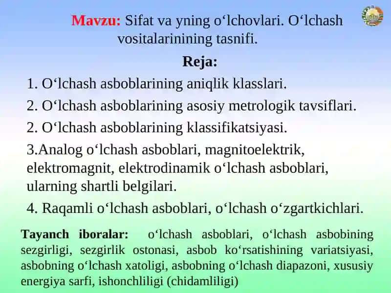 Standartlashtirish asoslari 3