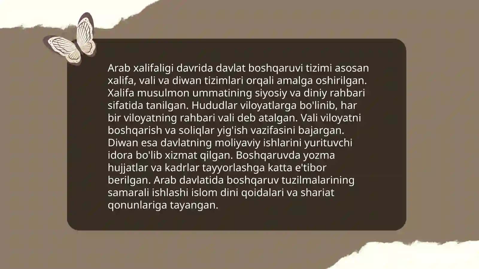 Arab Xalifaligi davrida Xuroson va Movaraunnahr 3
