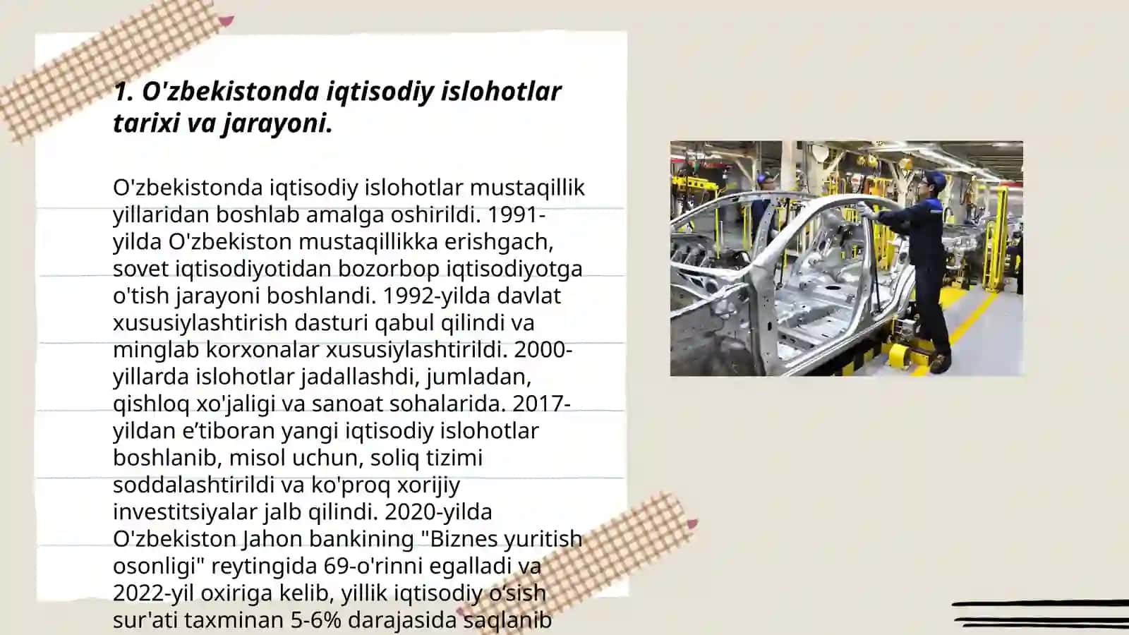 O'zbekistonda iqtisodiy islohotlar tarixi va jarayoni 3