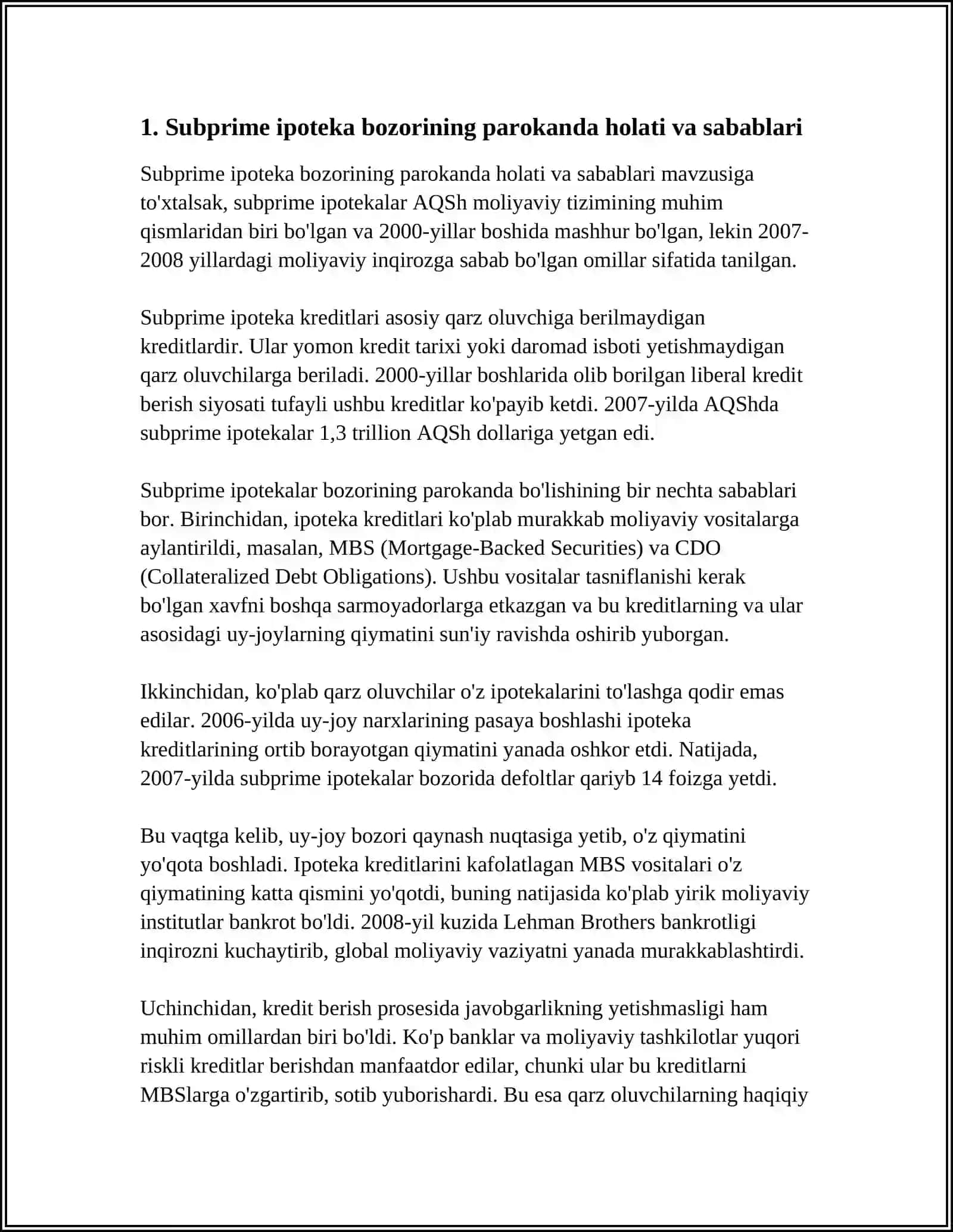 2008-YILGI JAHON MOLIYAVIY-IQTISODIY INQIROZ 3