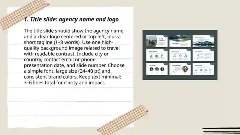 Creating ppt presentation about our touristic agency 3