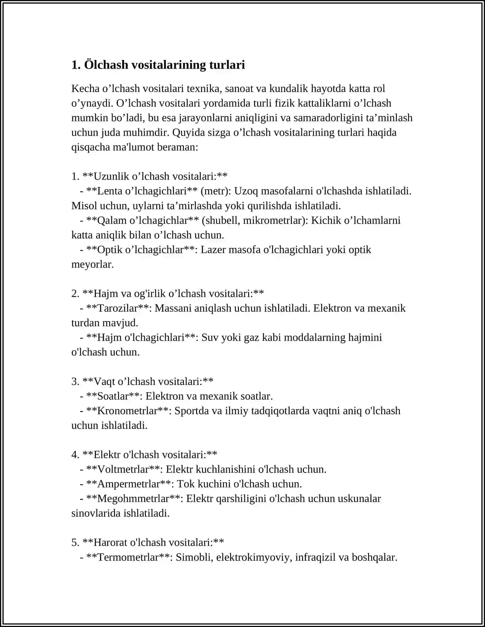 ÒLCHASH VOSITALARINI KALIBRLASH 3