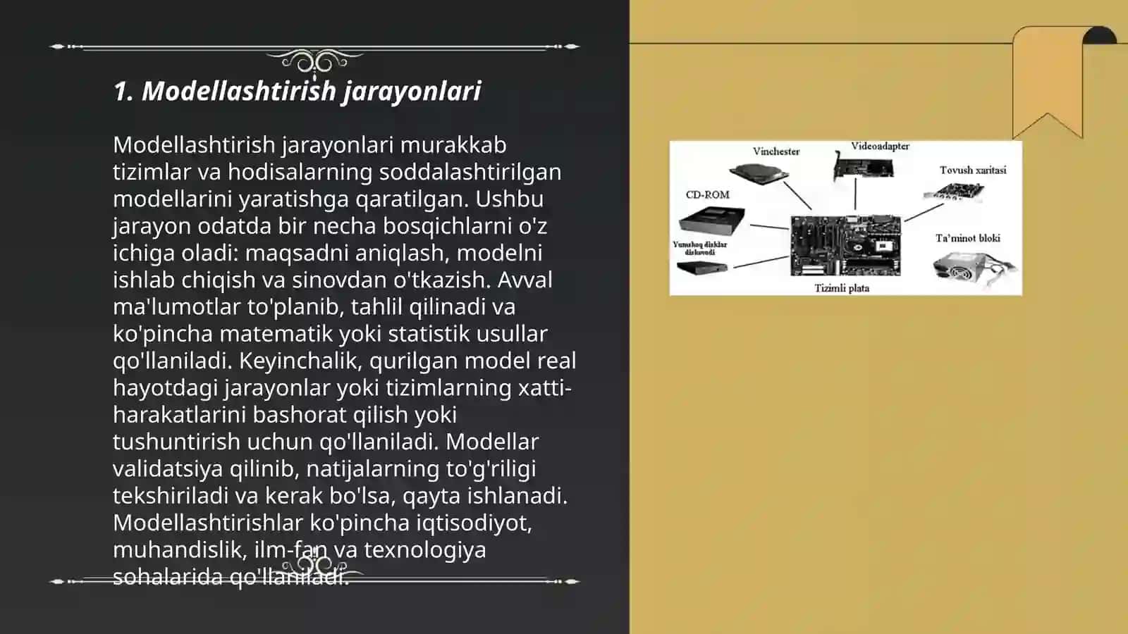 Tizimli imitatsion modellashtirish 3