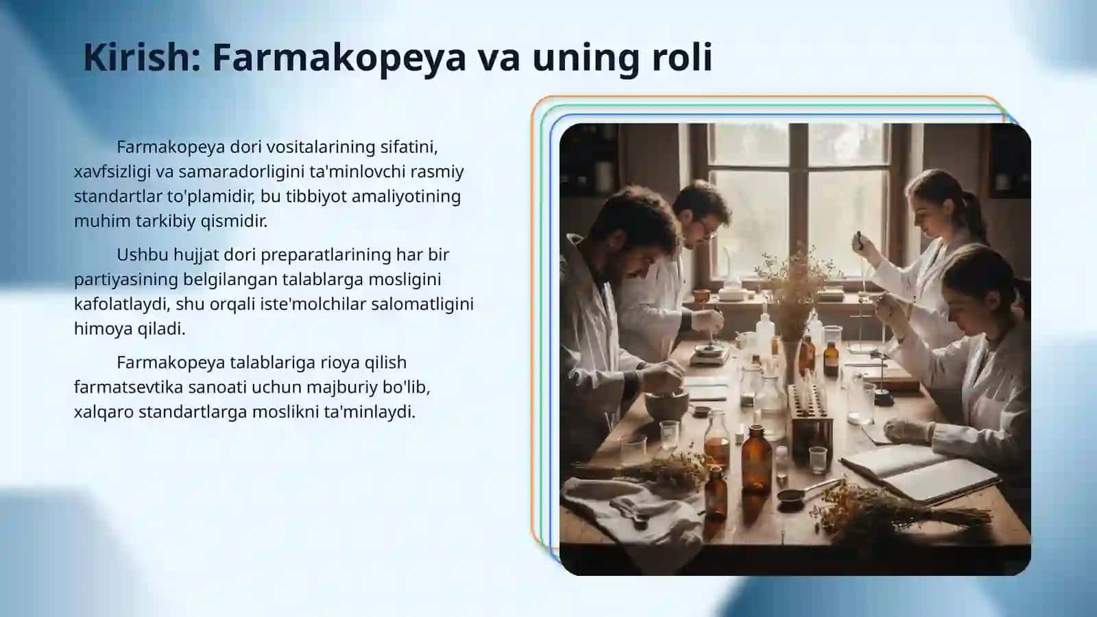 Yaxshi farmakopeya amaliyoti 3