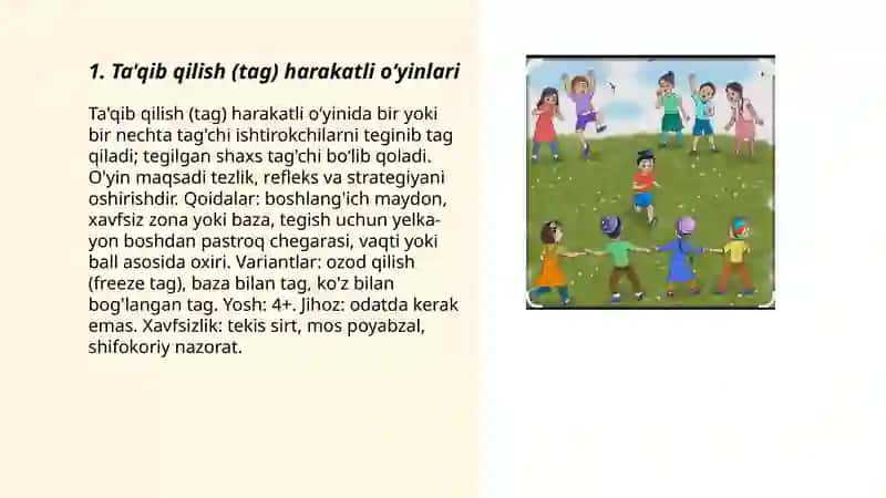 Harakatli oʻyinlar 3