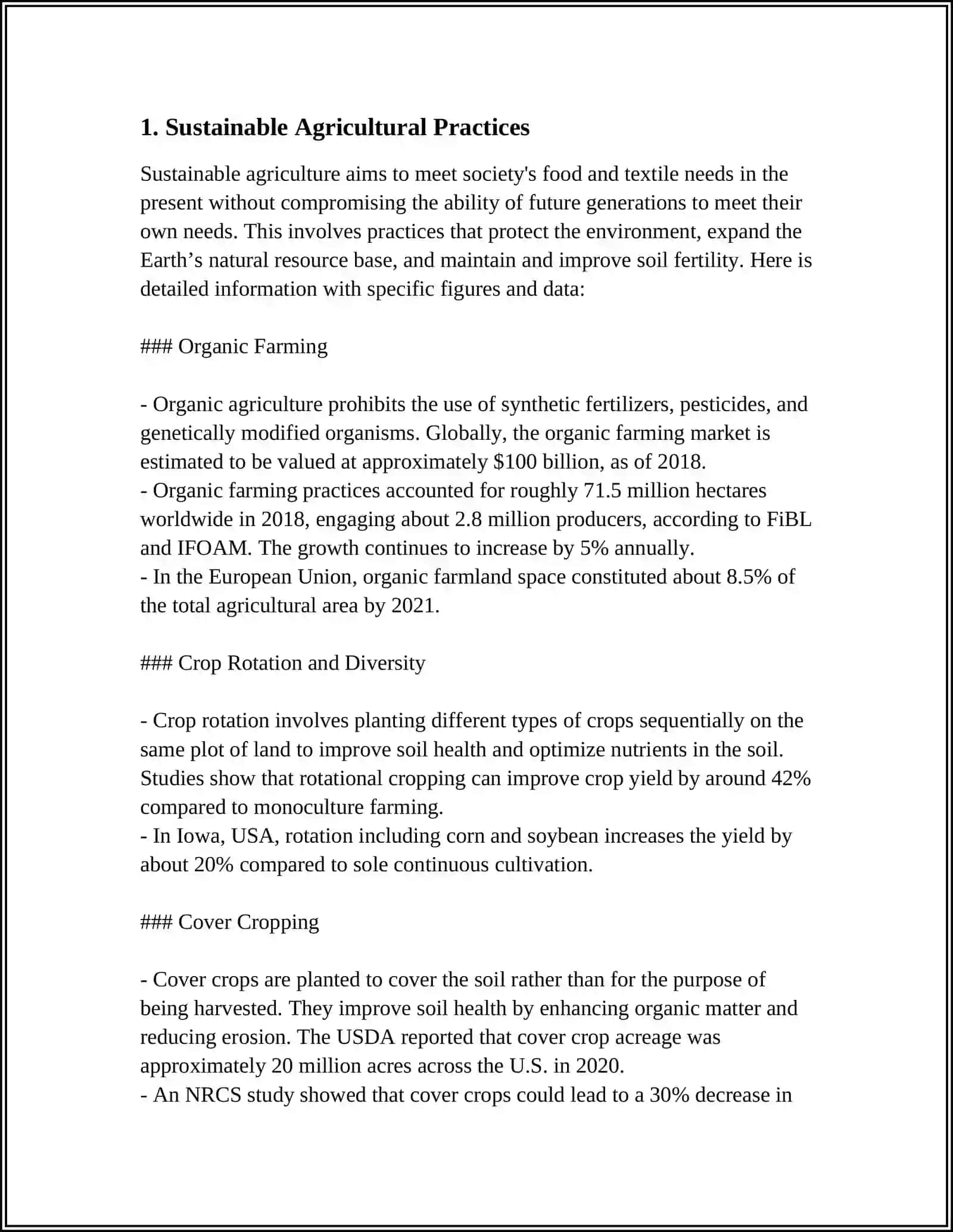 Sustainable Agricultural Practices 3