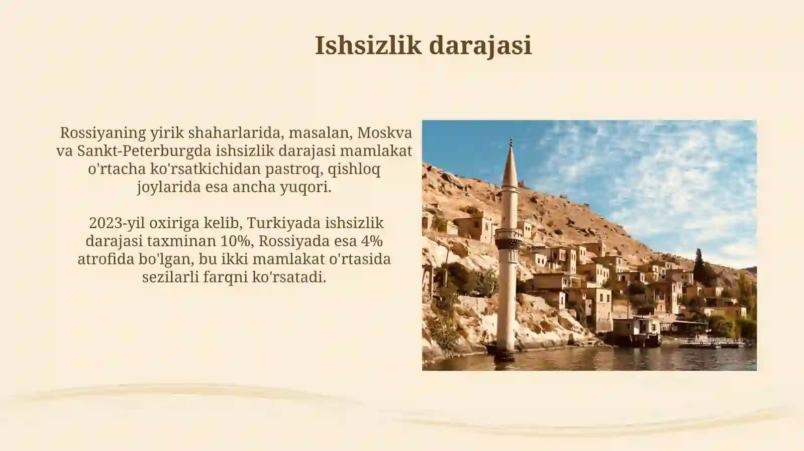 Turkiya va Rossiyaning turmush darajalari 3