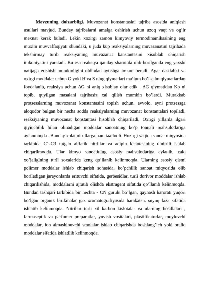 Kimyoviy muvozanat termodinamikasi 3