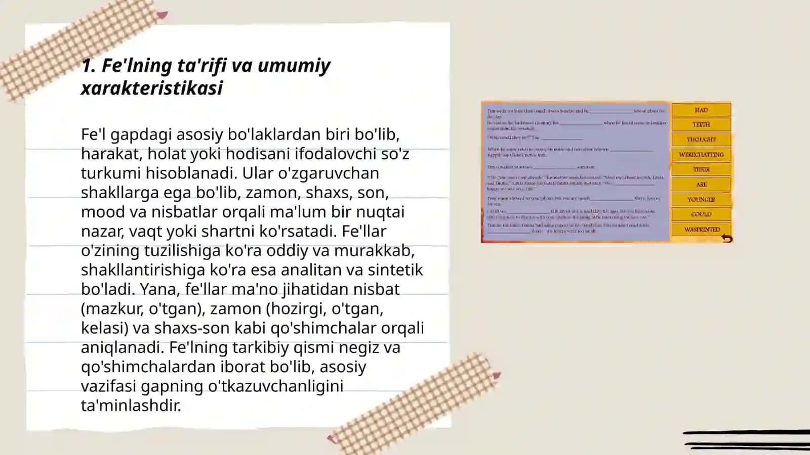 Fe'l va uning grammatik xususiyatlari 3