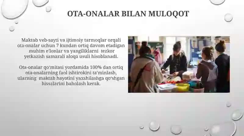 Maktab Ota-onalar bilan Muloqot 3