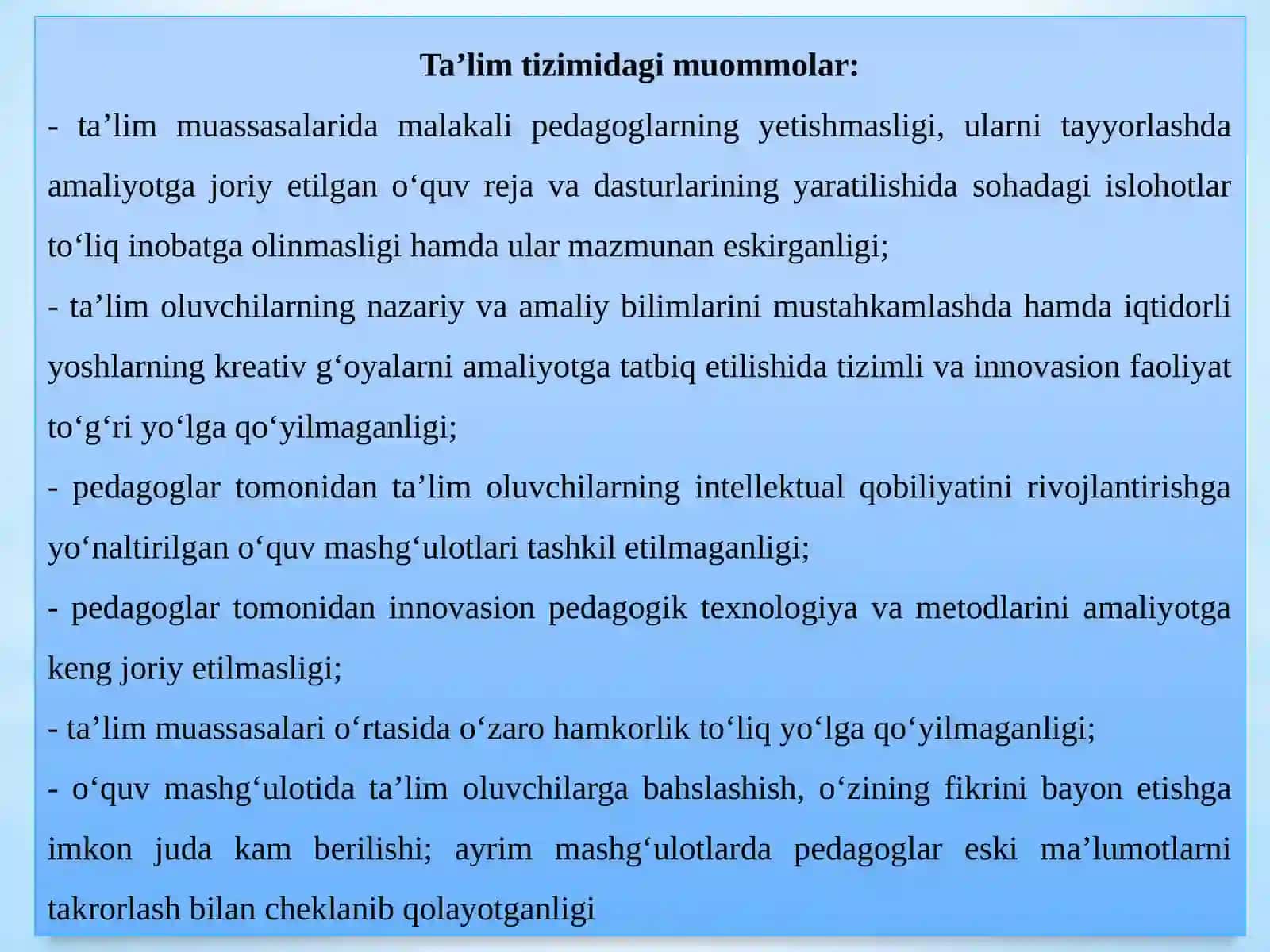 Ta’limdagi muammolar va maktabda ijtimoiy ish 3