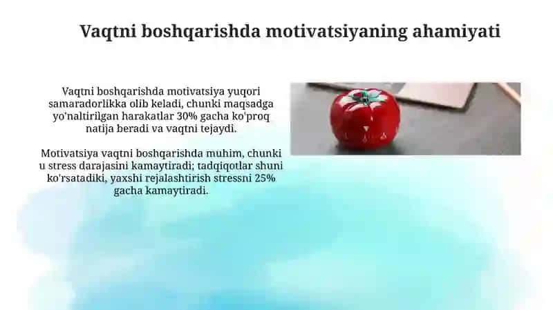 Vaqtni boshqarishda motivatsiya 3