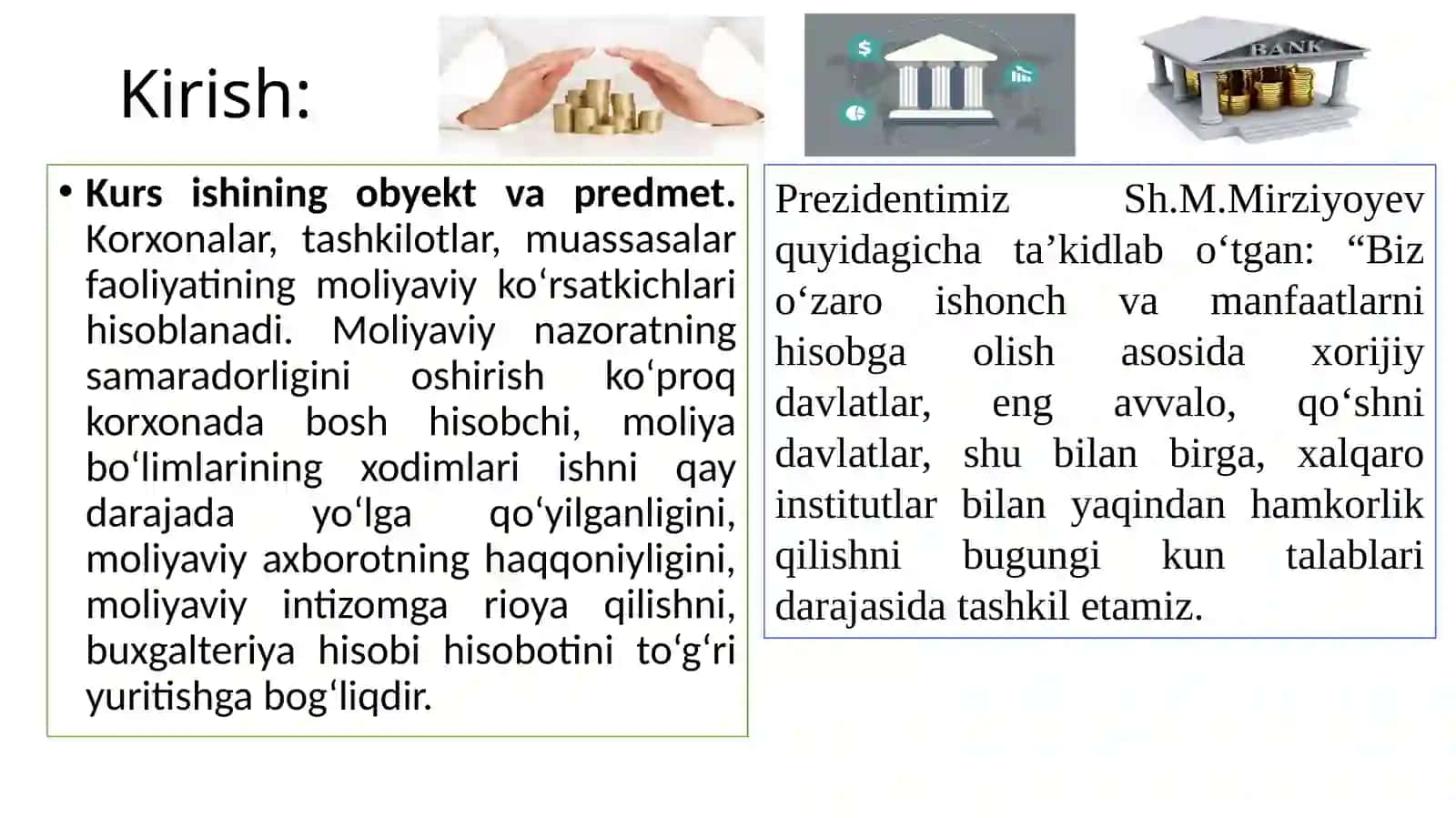 Xalqaro Moliya Instituti Ta'lim kursi 3