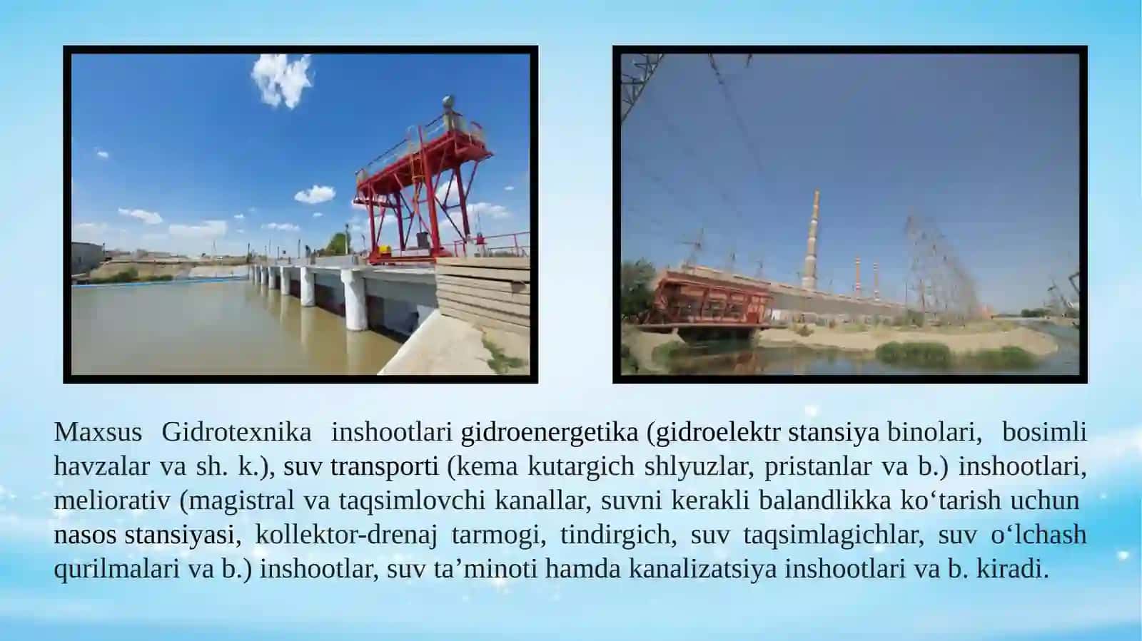 Gidrotexnika inshootlari xavfsizligi to'g'risida 3