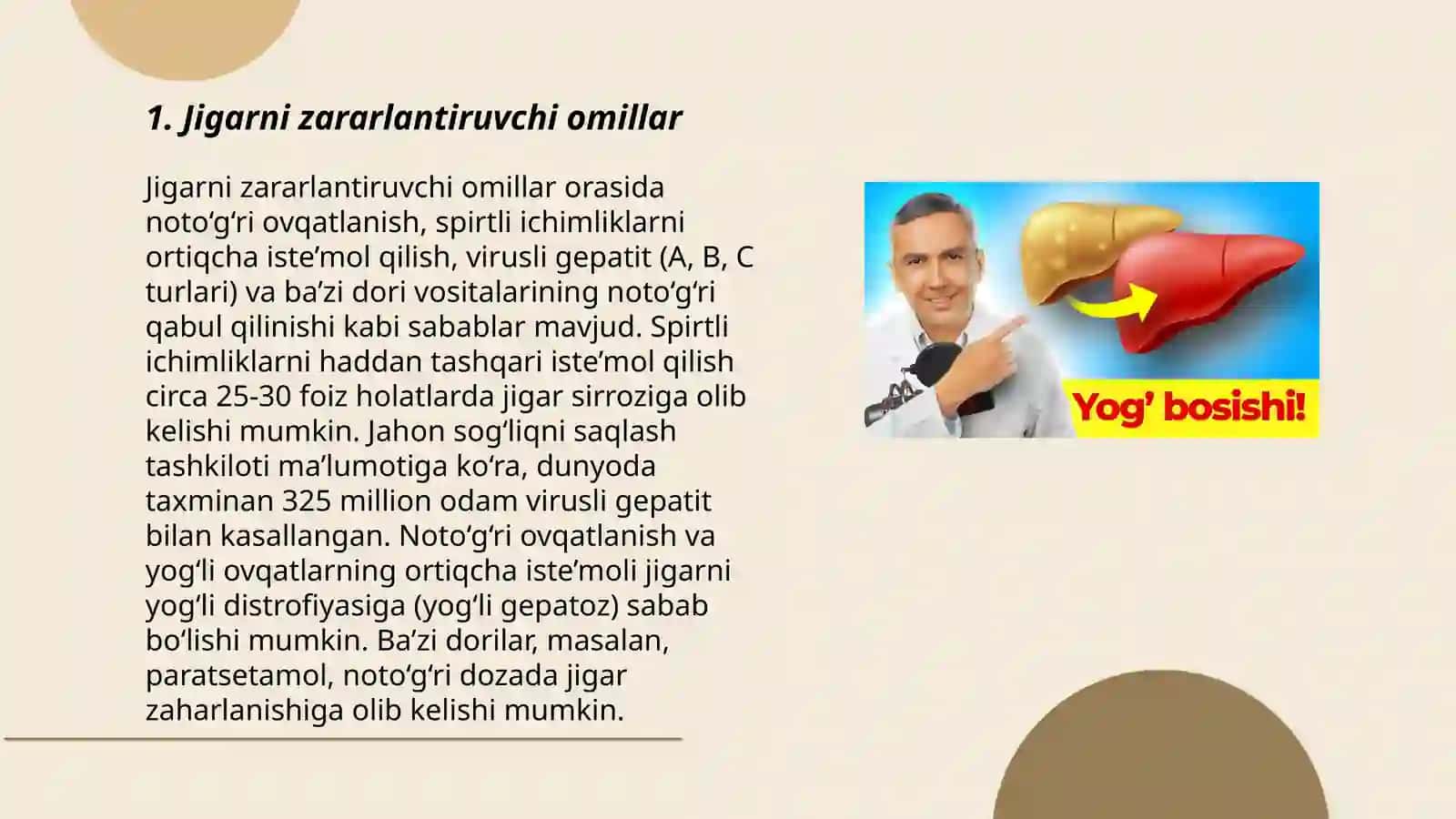 Jigarni zaratsizlantirish funksiyasi 3
