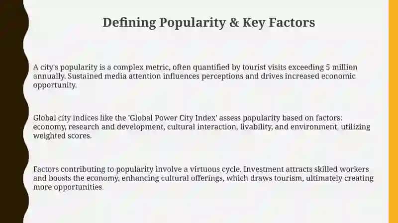 Presentation on Popular Cities: The History of a City 3