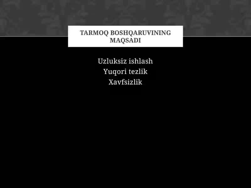 Boshqarish vazifalarini aniqlash 3