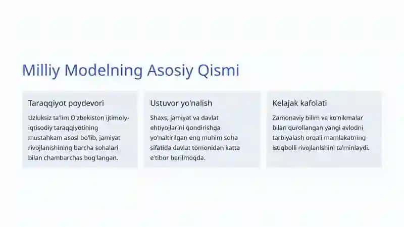 Uzluksiz Ta'lim Tizimi: O'zbekiston Ta'limining Kelajagi 3